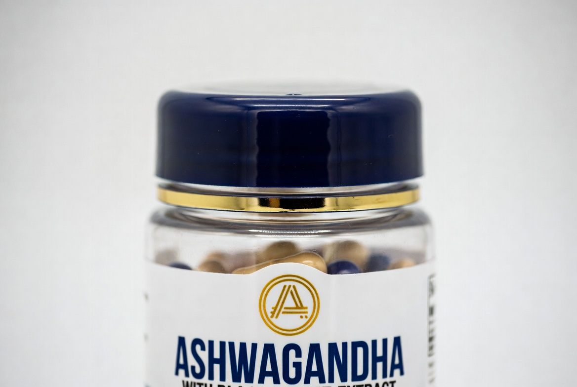 KSM-66 ashwagandha standardized extract capsules for pineal gland cortisol reduction