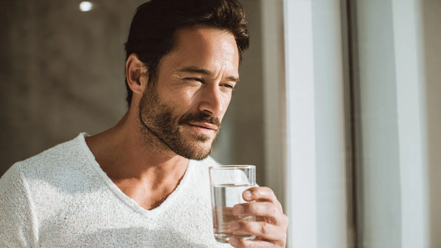 Morning health ritual to reduce fluoride exposure — supplements, filtered water and healthy routine