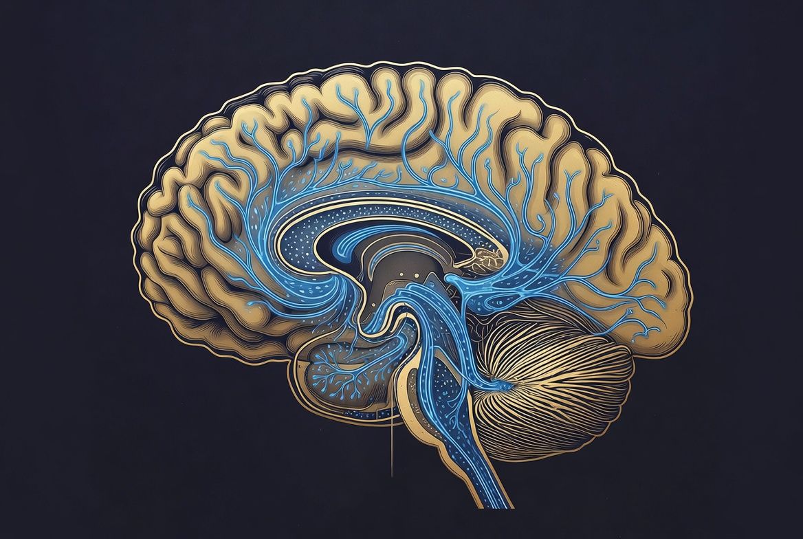 Glymphatic system activation during deep sleep — brain waste clearance mechanism