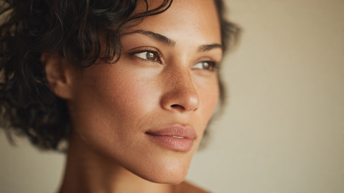 Person with calm focused expression representing mental clarity and pineal gland support