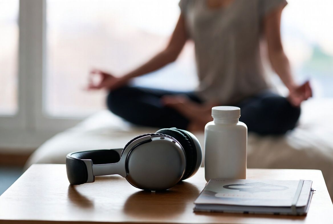 Frequency meditation combined with pineal supplement protocol setup